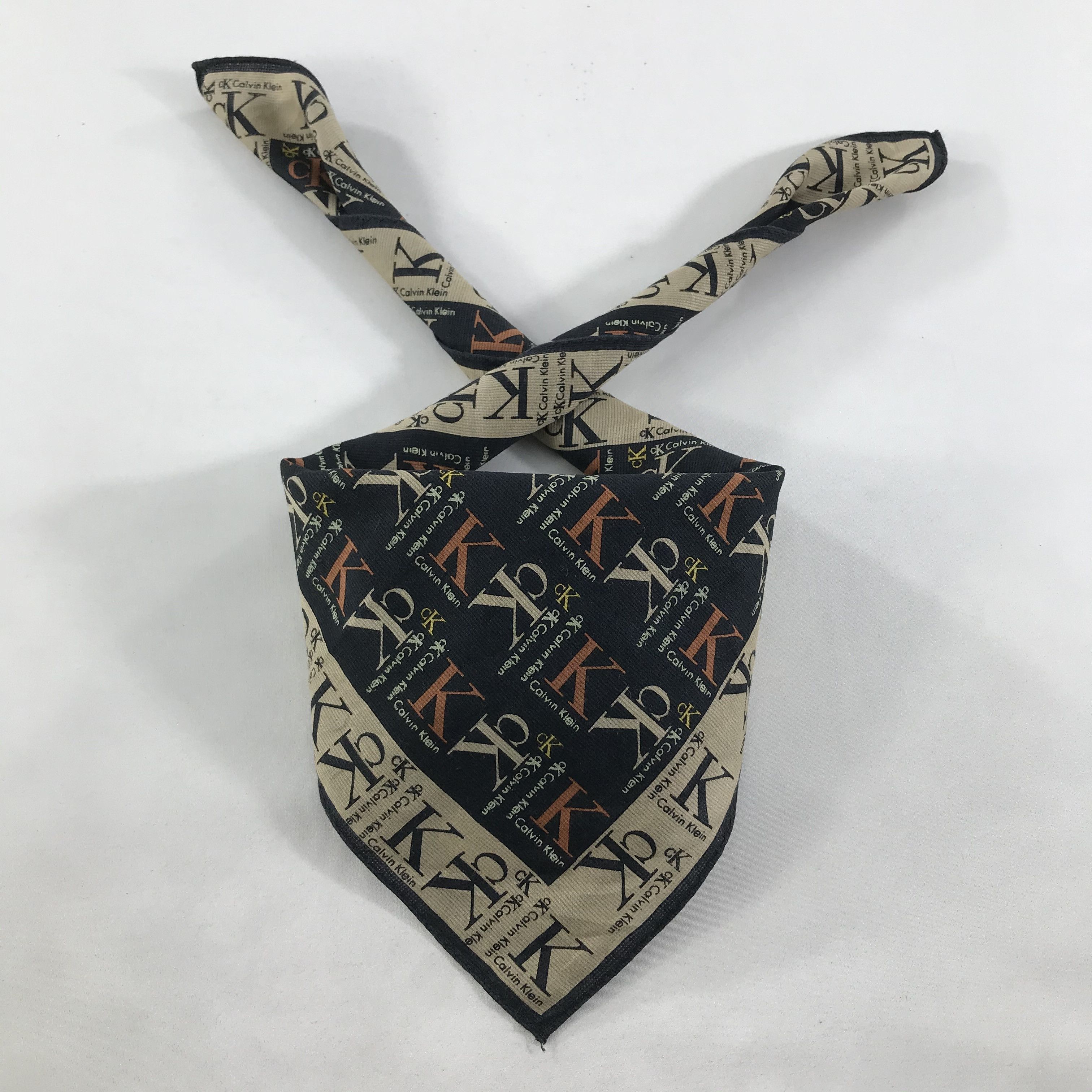 Calvin Klein × Vintage Calvin Klein Bandana / Handkerchief / Neckerchief - S1386 Size ONE SIZE - 3 Thumbnail