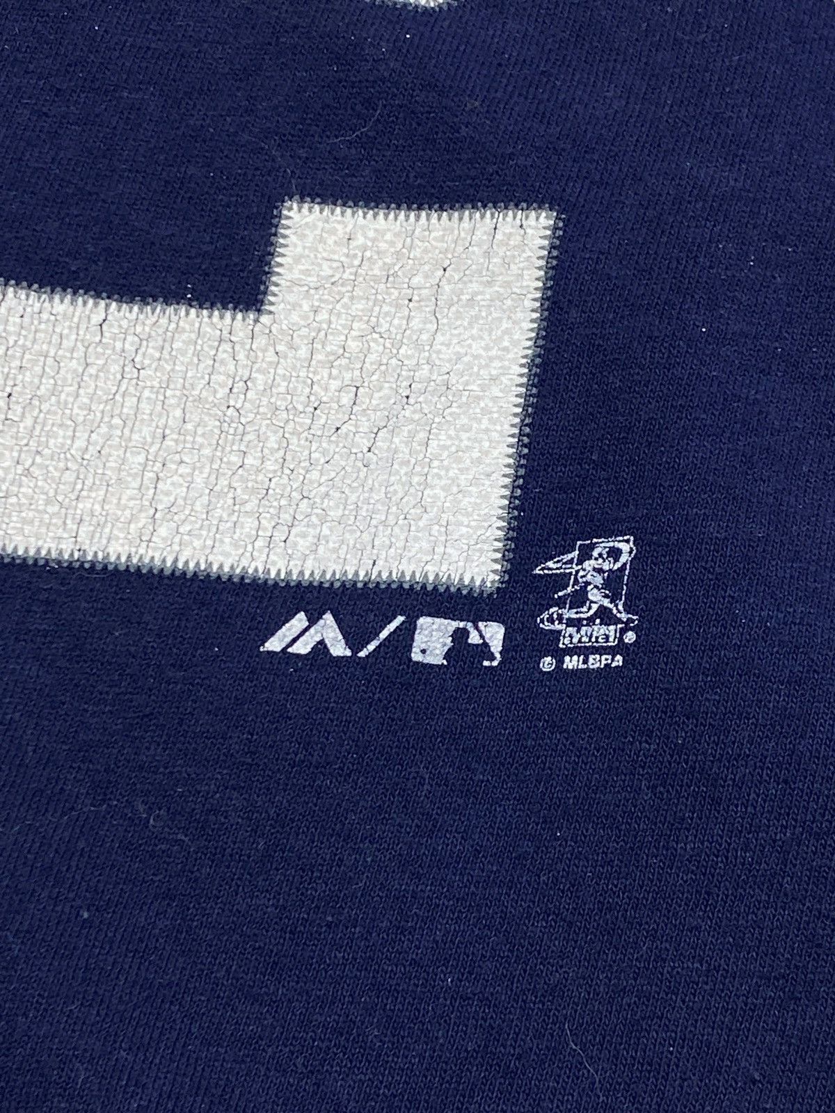Majestic Vintage NY YANKEES JETER Navy Big Logo T Shirt Majestic Size US XL / EU 56 / 4 - 8 Thumbnail