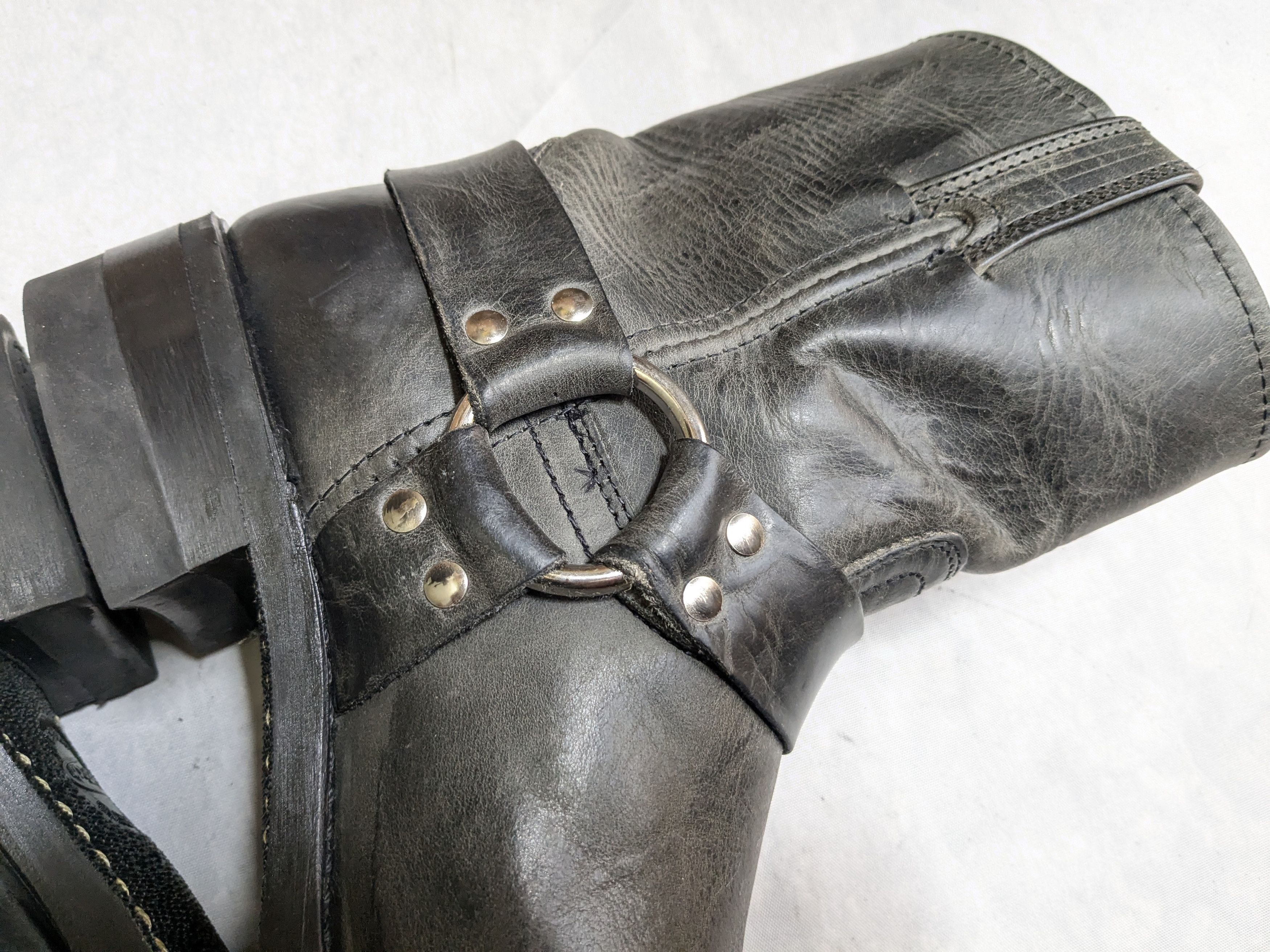 Frye Frye Harness Boots Black Leather 9 M Buckle Size US 9 / EU 42 - 12 Thumbnail
