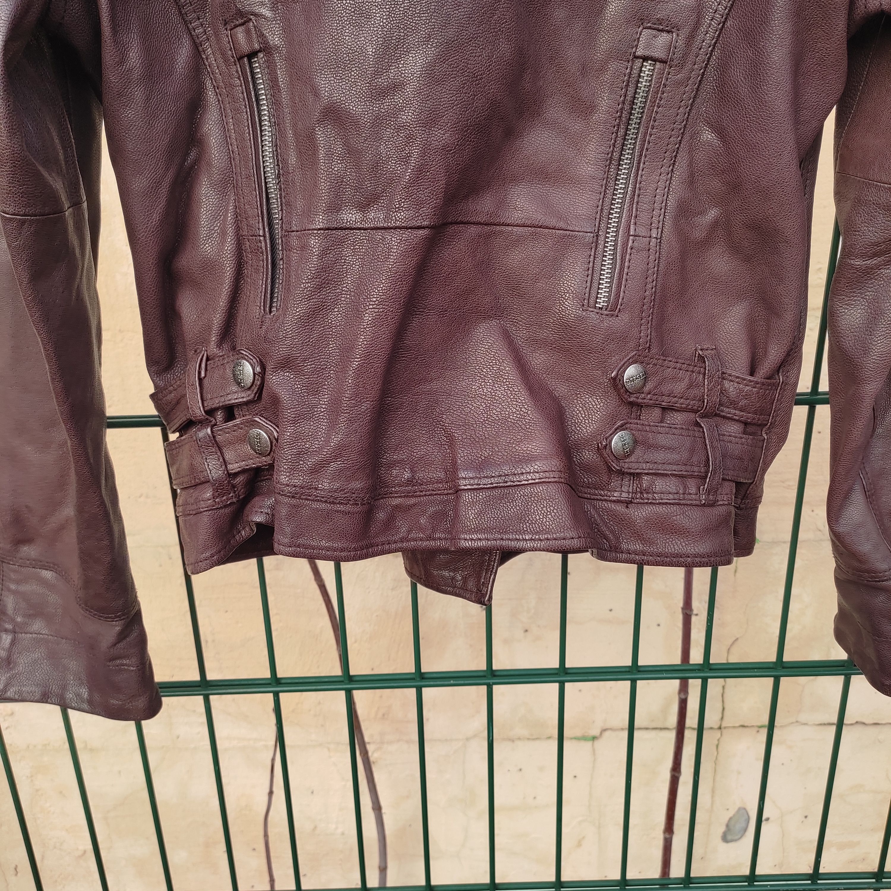 Diesel Diesel womens leather biker vintage jacket Size L / US 10 / IT 46 - 5 Thumbnail