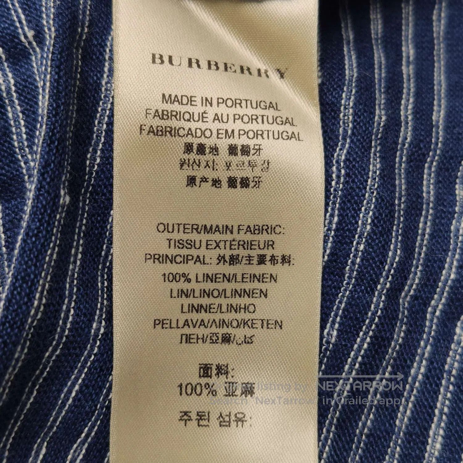 Burberry Burberry Brit Striped Linen T. Size US S / EU 44-46 / 1 - 6 Thumbnail