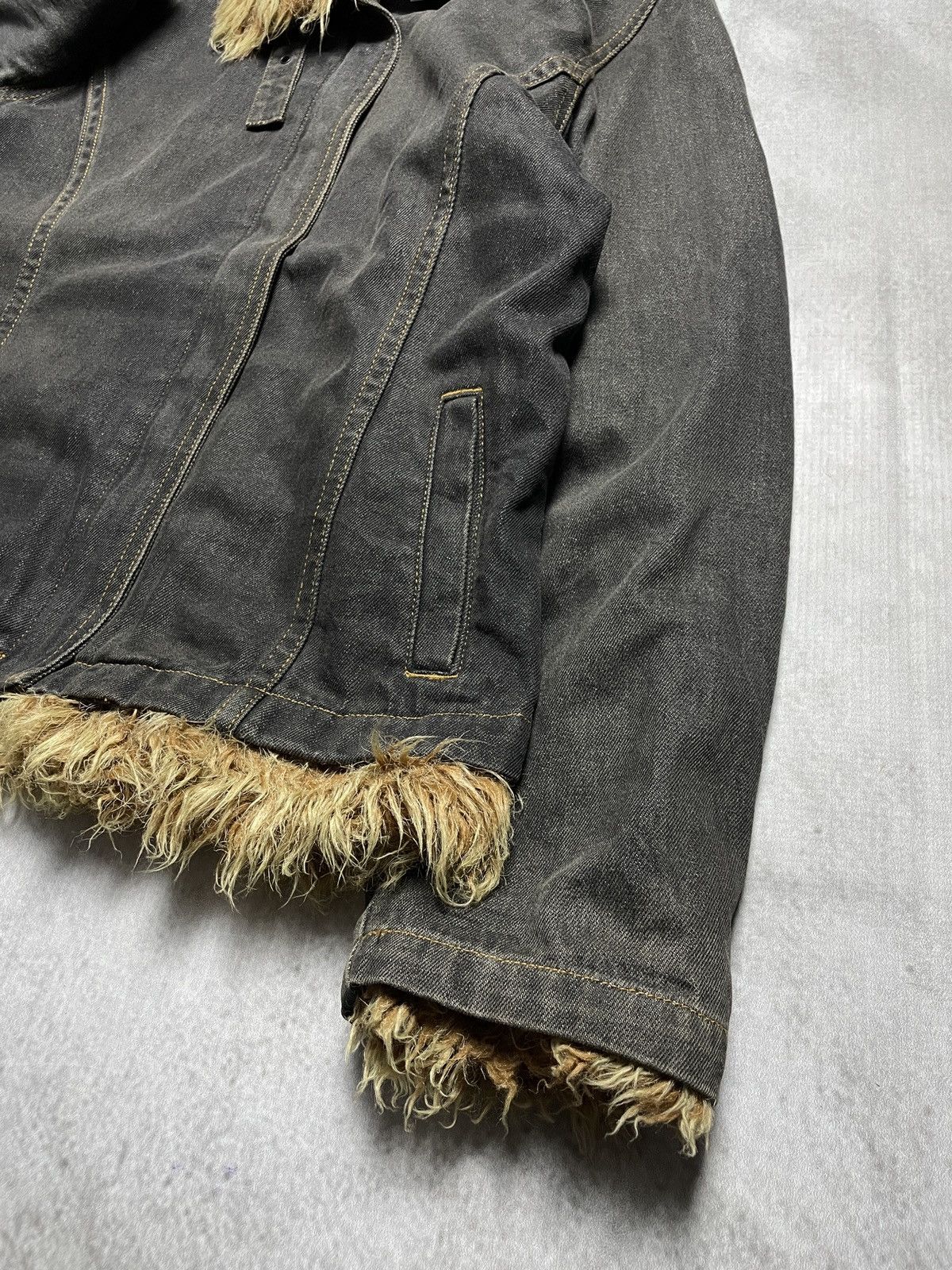 Japanese Brand 2000’s El.Road - Vkei Style Trim Fur Jacket Size US M / EU 48-50 / 2 - 14 Thumbnail