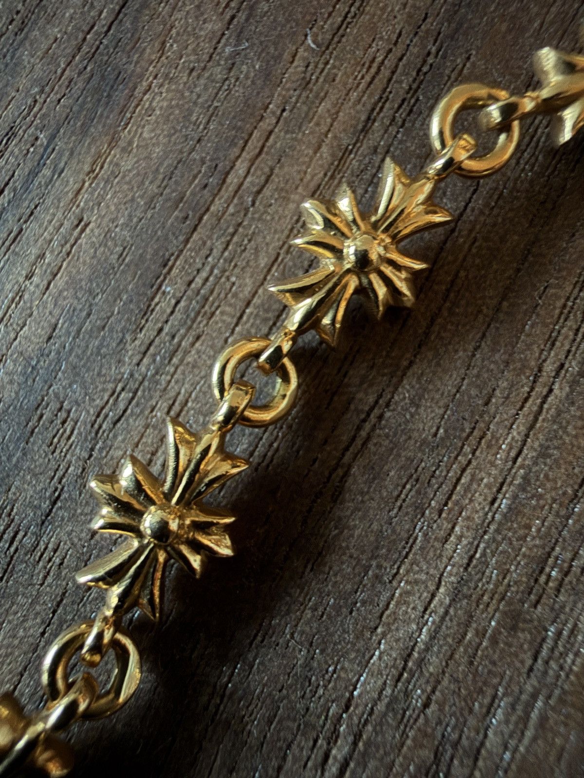 Chrome Hearts Chrome Hearts Tiny E Gold 13 Link 22k Bracelet Size ONE SIZE - 9 Thumbnail