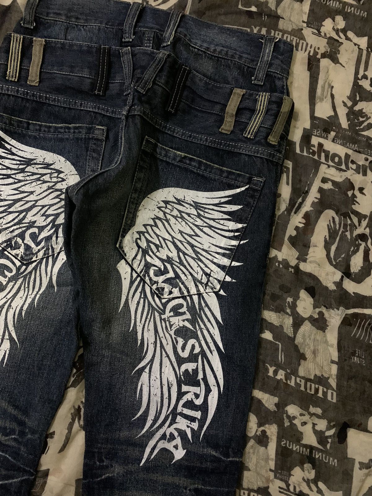 Hysteric Glamour 💥Japanese Flare Jack Serika Double Waist Wing Pocket Size US 29 - 5 Thumbnail