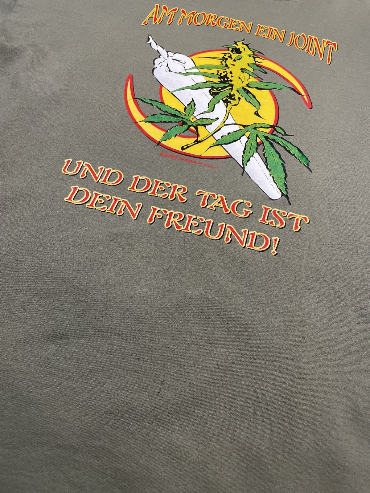 Hanes Vintage Am Morgen Ein Joint und der tag ist dein Freund! Size US XL / EU 56 / 4 - 3 Thumbnail