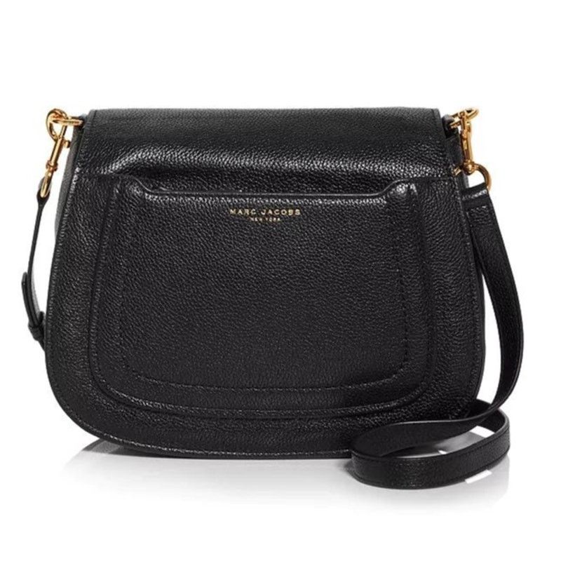 Marc Jacobs MARC JACOBS Pebbled Leather Empire City Crossbody Saddle Bag Size ONE SIZE - 1 Thumbnail
