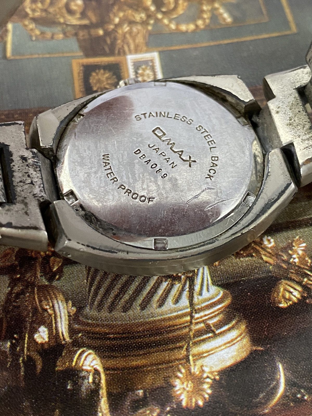 Jewelry Vintage Omax Quartz Crystal 50M Water Resistant Watch Size ONE SIZE - 6 Thumbnail