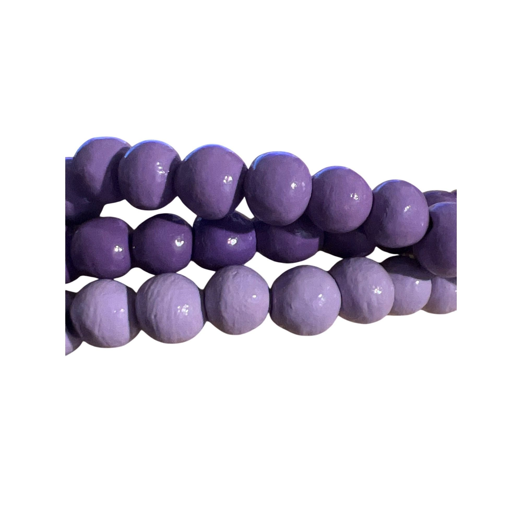 Other Vintage Teng Yue Multi Strand Bracelet Purple Beads Snap Clo Size ONE SIZE - 2 Thumbnail