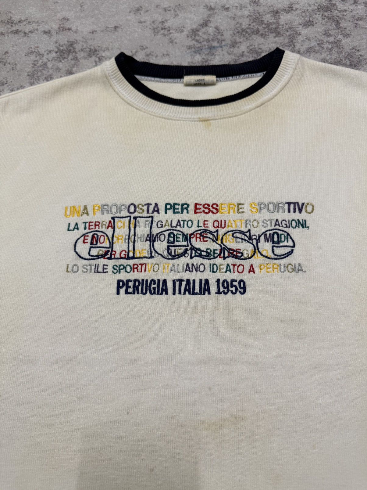 Ellesse Vintage 90s Ellesse Italia Biglogo Sweatshirt Size M / US 6-8 / IT 42-44 - 6 Thumbnail