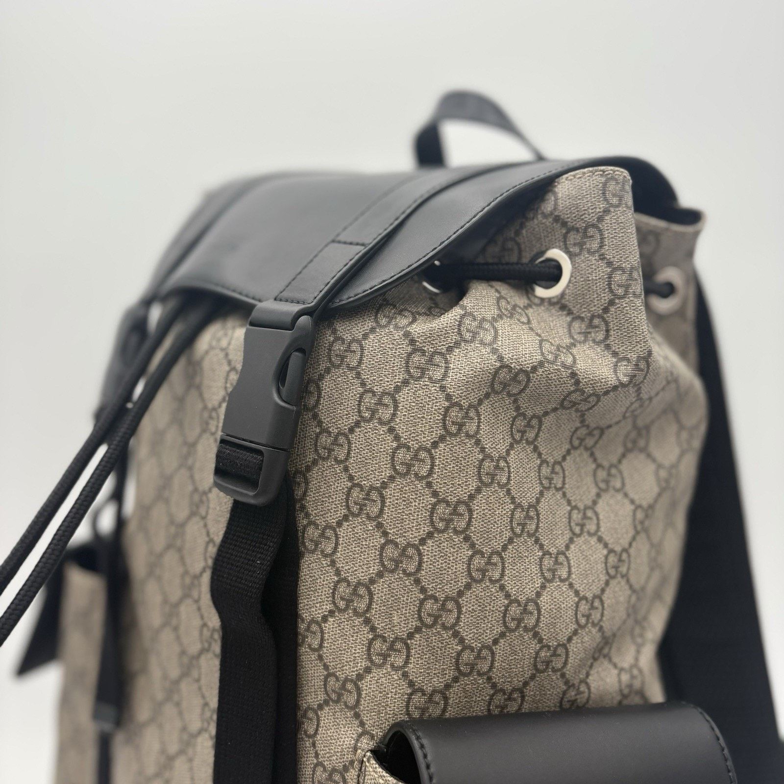 Gucci Gucci Soft Monogram GG Supreme Backpack ' Black Brown 'GREAT Size ONE SIZE - 2 Thumbnail