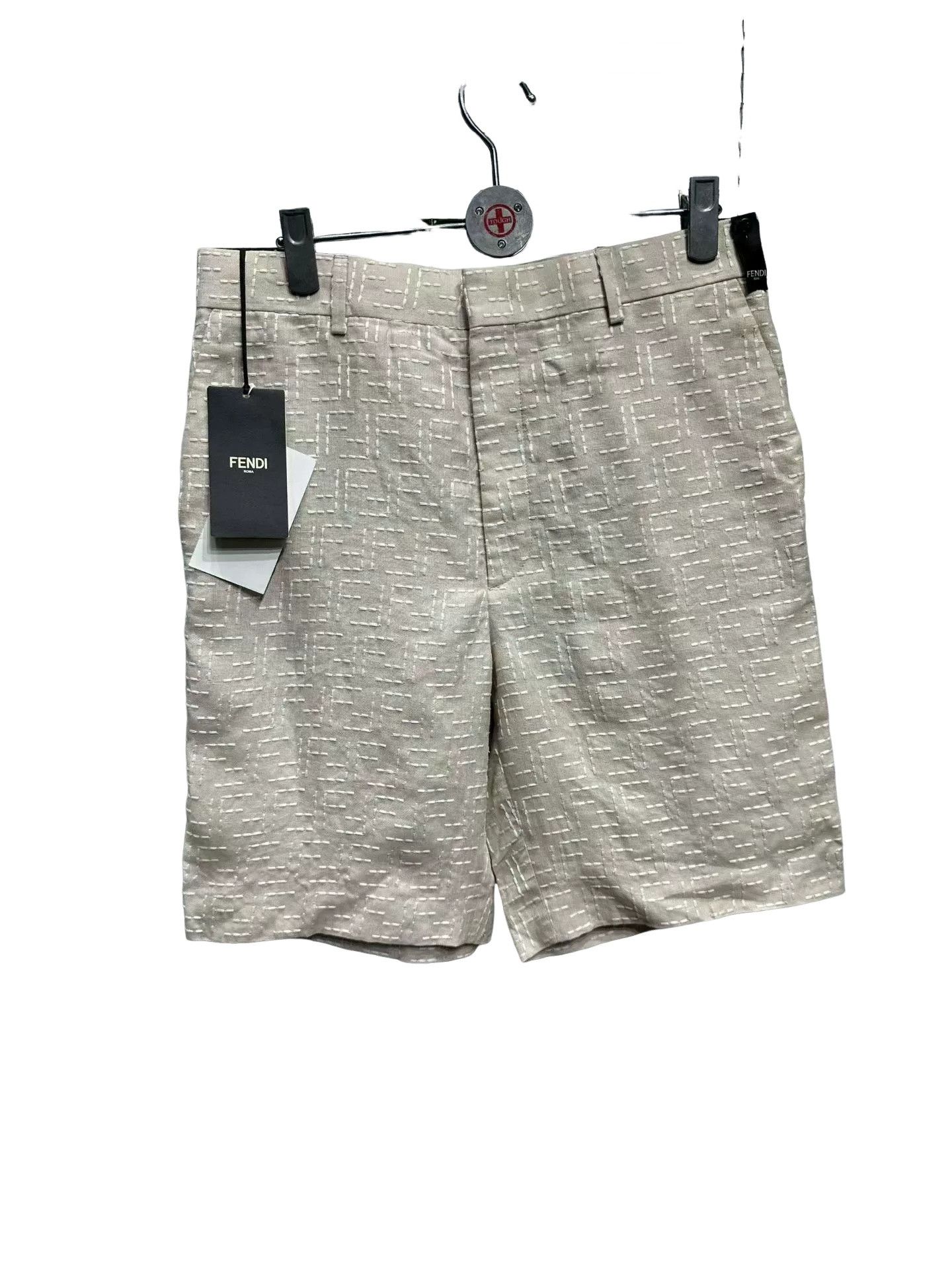 Fendi Fendi FF Jacquard Linen Shorts 46 Size US 30 / EU 46 - 1 Thumbnail