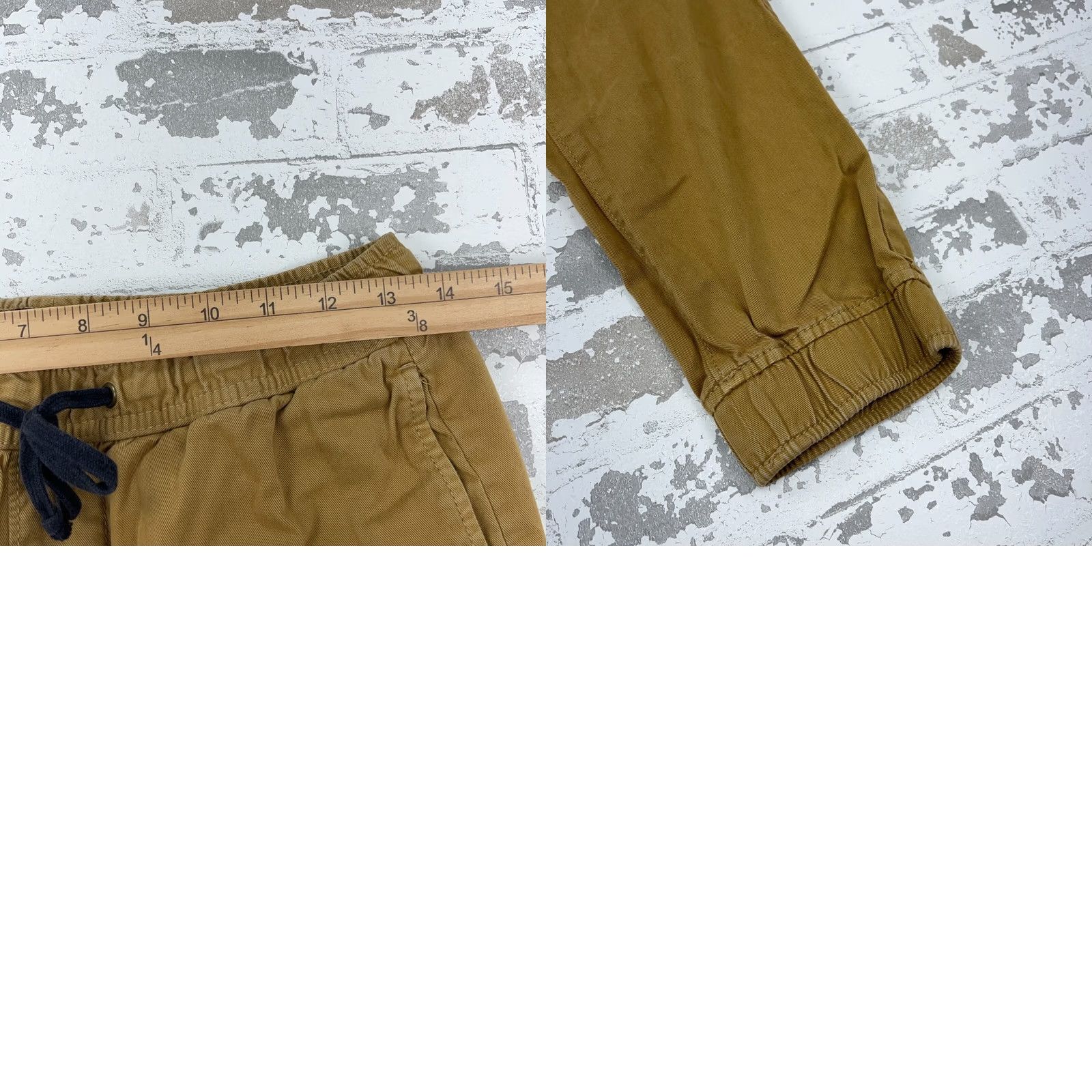 American Eagle Outfitters American Eagle Outfitters Pants Men Small Tan Brown Khaki Drawstring Joggers Tapered 27x27 Size US 29 - 9 Thumbnail