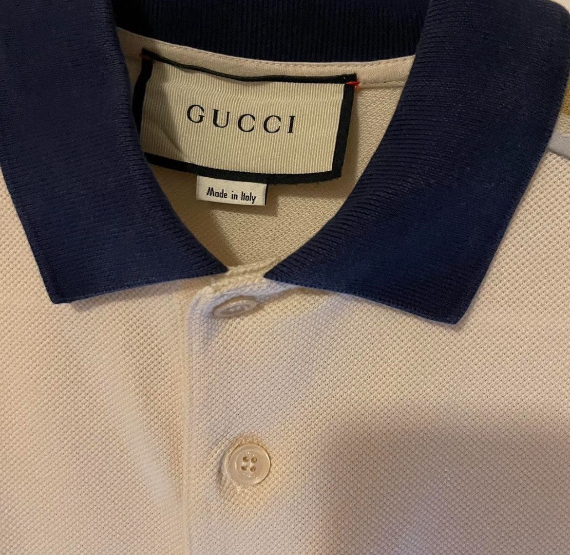 Gucci Gucci Double G Stripe Polo Shirt Size US L / EU 52-54 / 3 - 4 Thumbnail