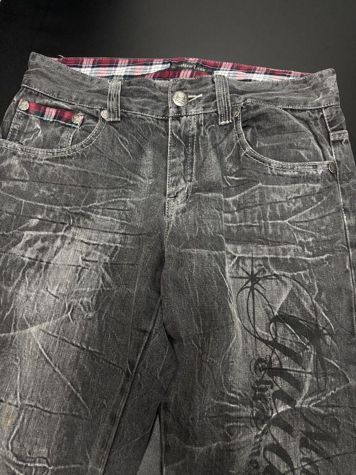 Japanese Brand Y2K Wild Life Tribal Flare Denim Size US 32 / EU 48 - 3 Thumbnail