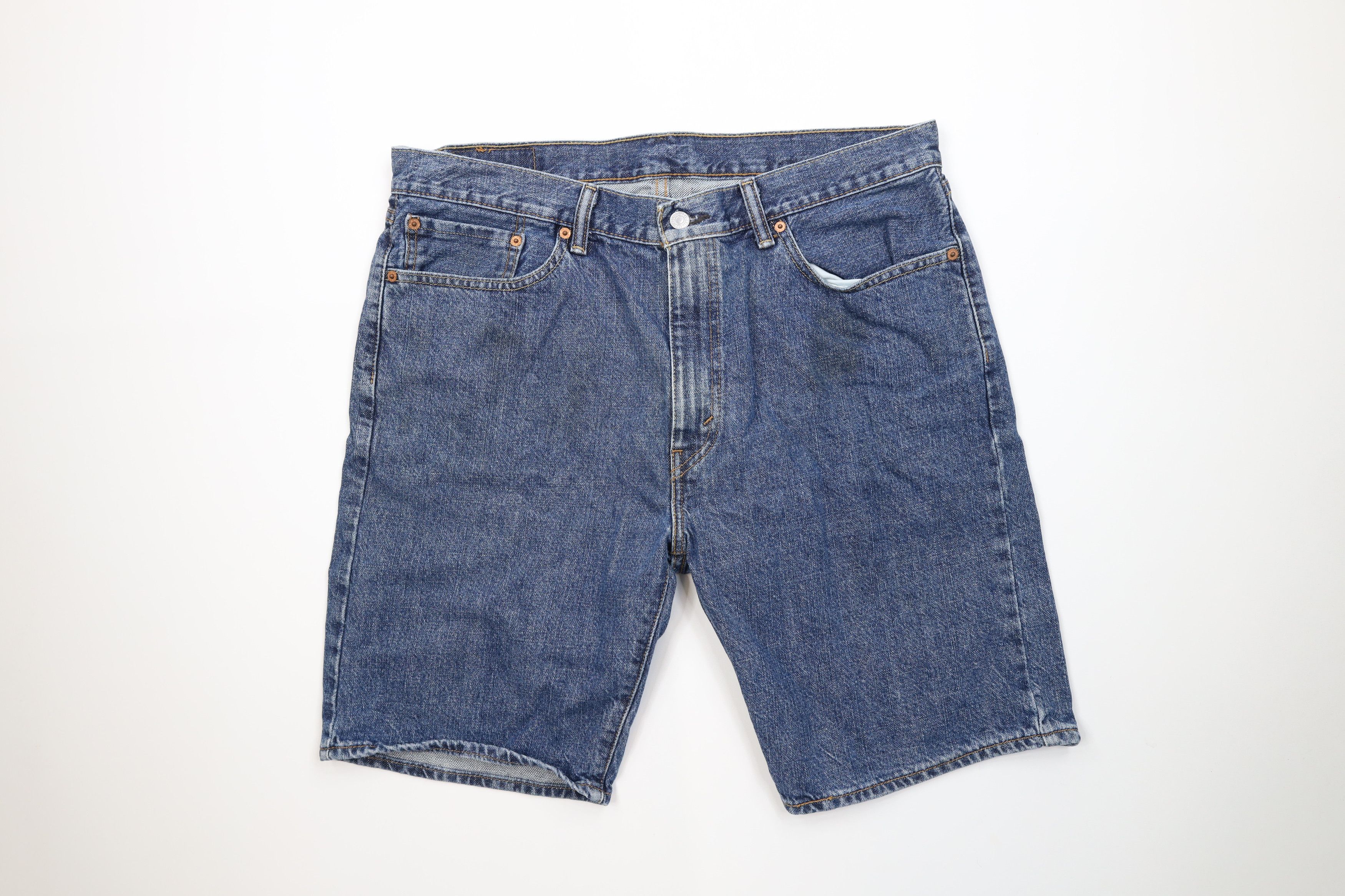 Levi's Vintage Y2K Levis 505 Regular Fit Denim Jean Shorts Jorts Size US 36 / EU 52 - 1 Thumbnail