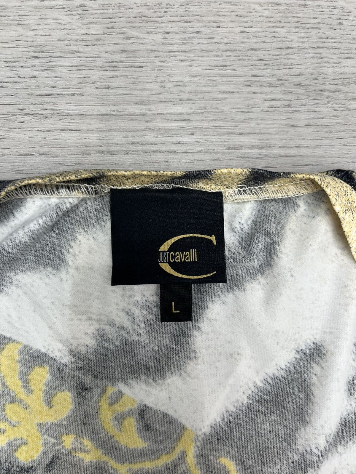 Just Cavalli Vintage Just Cavalli by Roberto Cavalli Floral Leopard Top Size L / US 10 / IT 46 - 4 Thumbnail