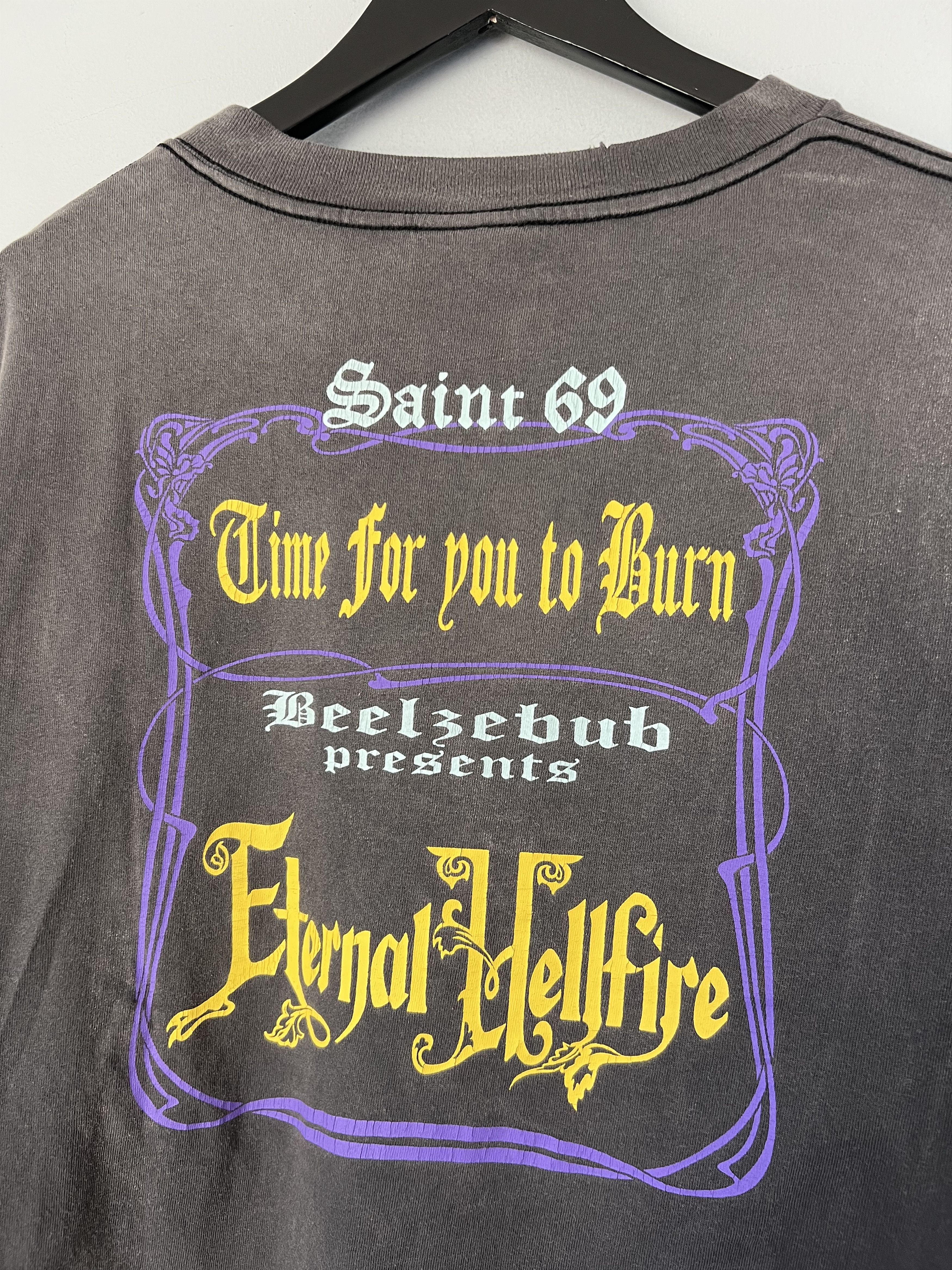 Saint Michael Saint Michael Devil Hand Tee in Faded Black Size US XL / EU 56 / 4 - 5 Thumbnail