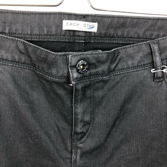 EACH x OTHER Each x Other Contrast Panel Moto Jeans Knee Slit Size 32" / US 10 / IT 46 - 9 Thumbnail