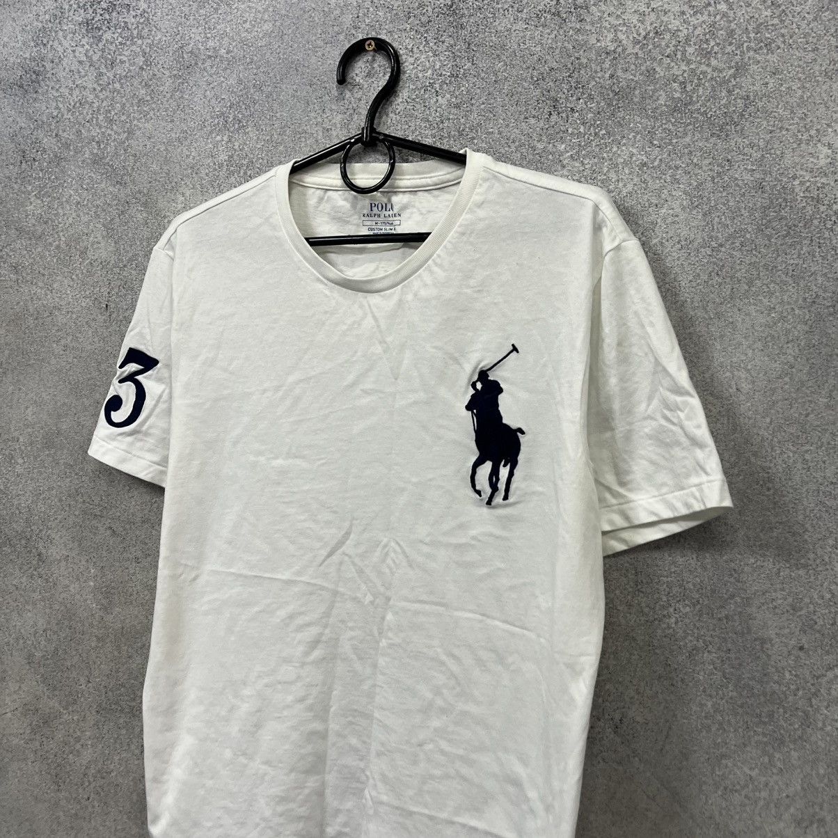 Polo Ralph Lauren Polo Ralph Lauren T-Shirt Big Pony #3 PRL White Size US M / EU 48-50 / 2 - 2 Thumbnail