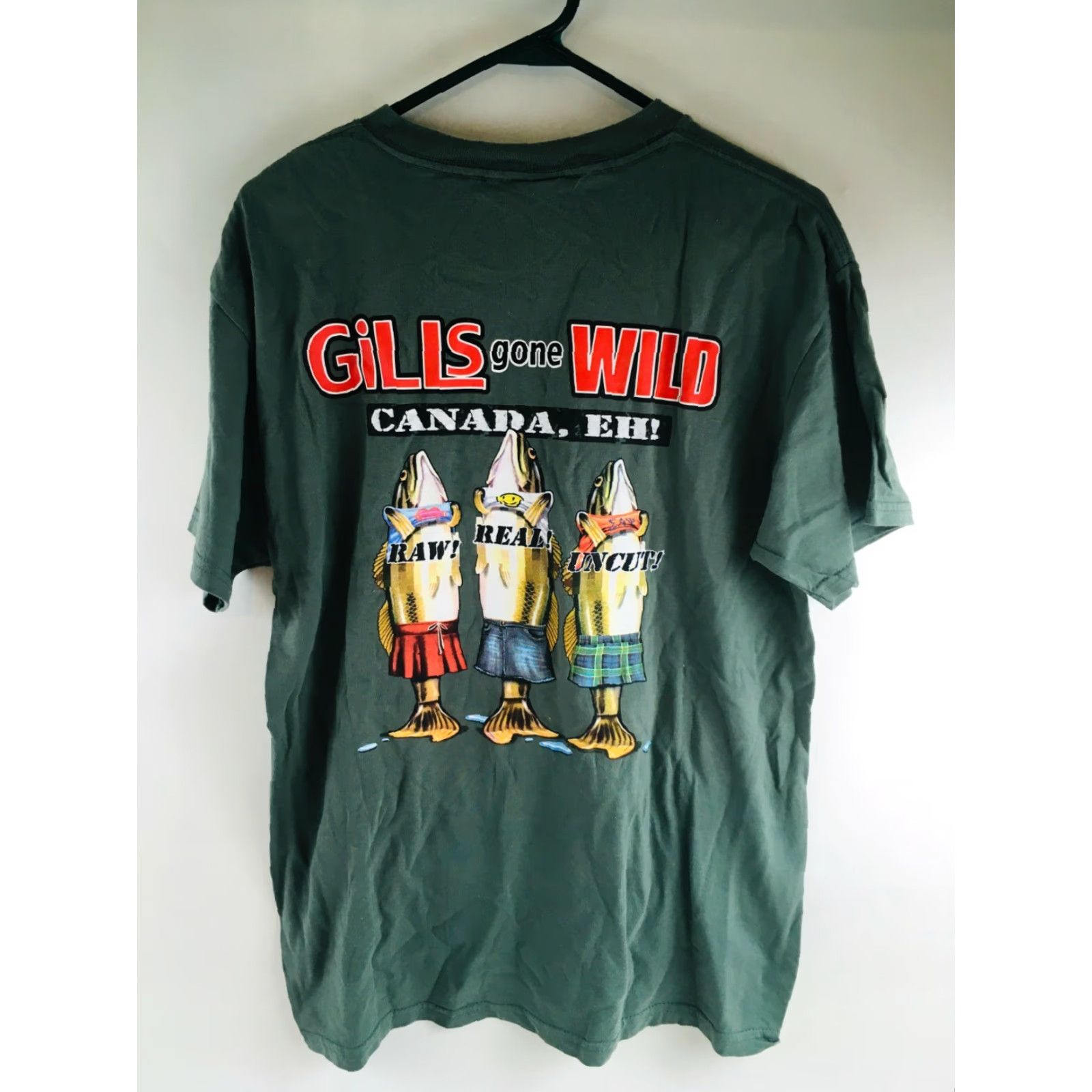 Vintage The Duck Company Shirt Womens Size Medium Green "Gills One Wild Canada eh!" Size M / US 6-8 / IT 42-44 - 2 Thumbnail