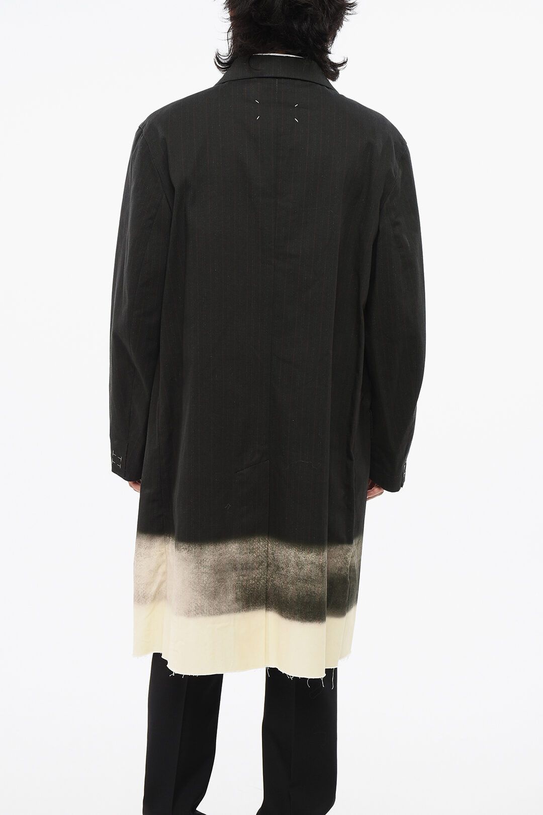 Maison Margiela og1mm0825 Pinstriped Gradient Effect Coat in Multicolor Size US M / EU 48-50 / 2 - 2 Thumbnail