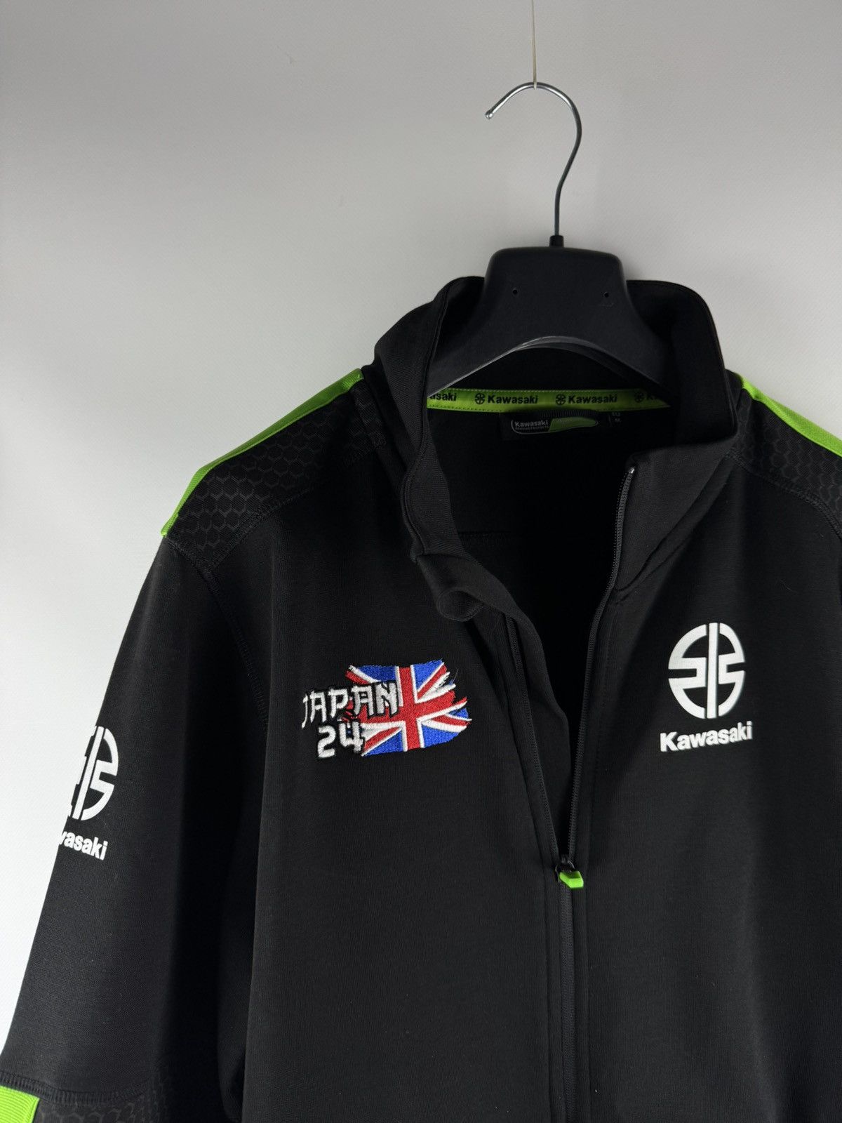 Japanese Brand NLA Team Green Kawasaki Japan 24🇯🇵 Full Zip Track Top Jacket Size US M / EU 48-50 / 2 - 2 Thumbnail