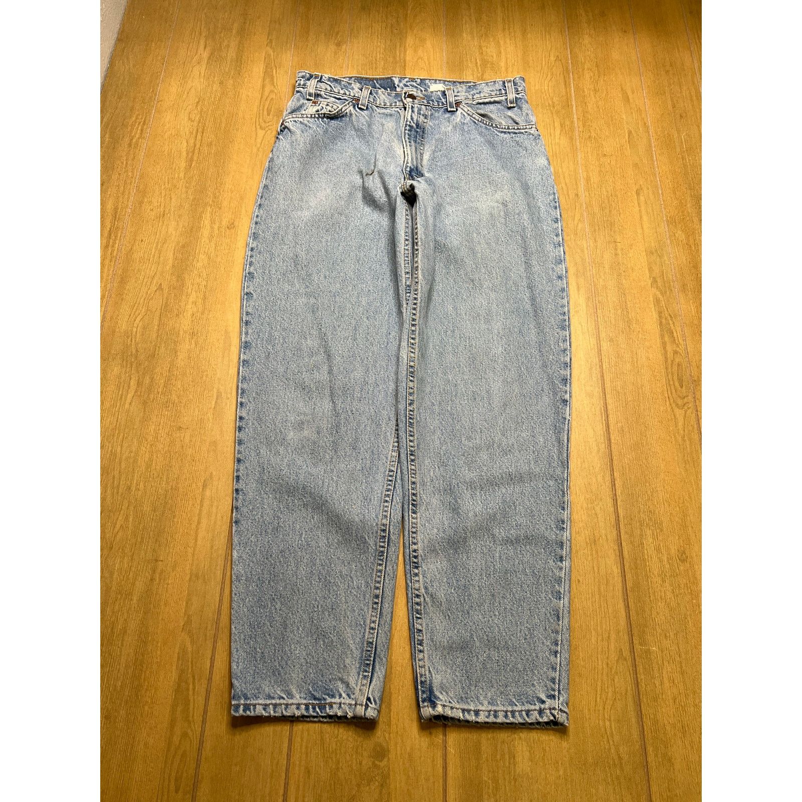 Levi's Vintage Levi’s 560 Loose Fit Tapered Jeans USA 33x32 Orange Size US 33 - 2 Thumbnail