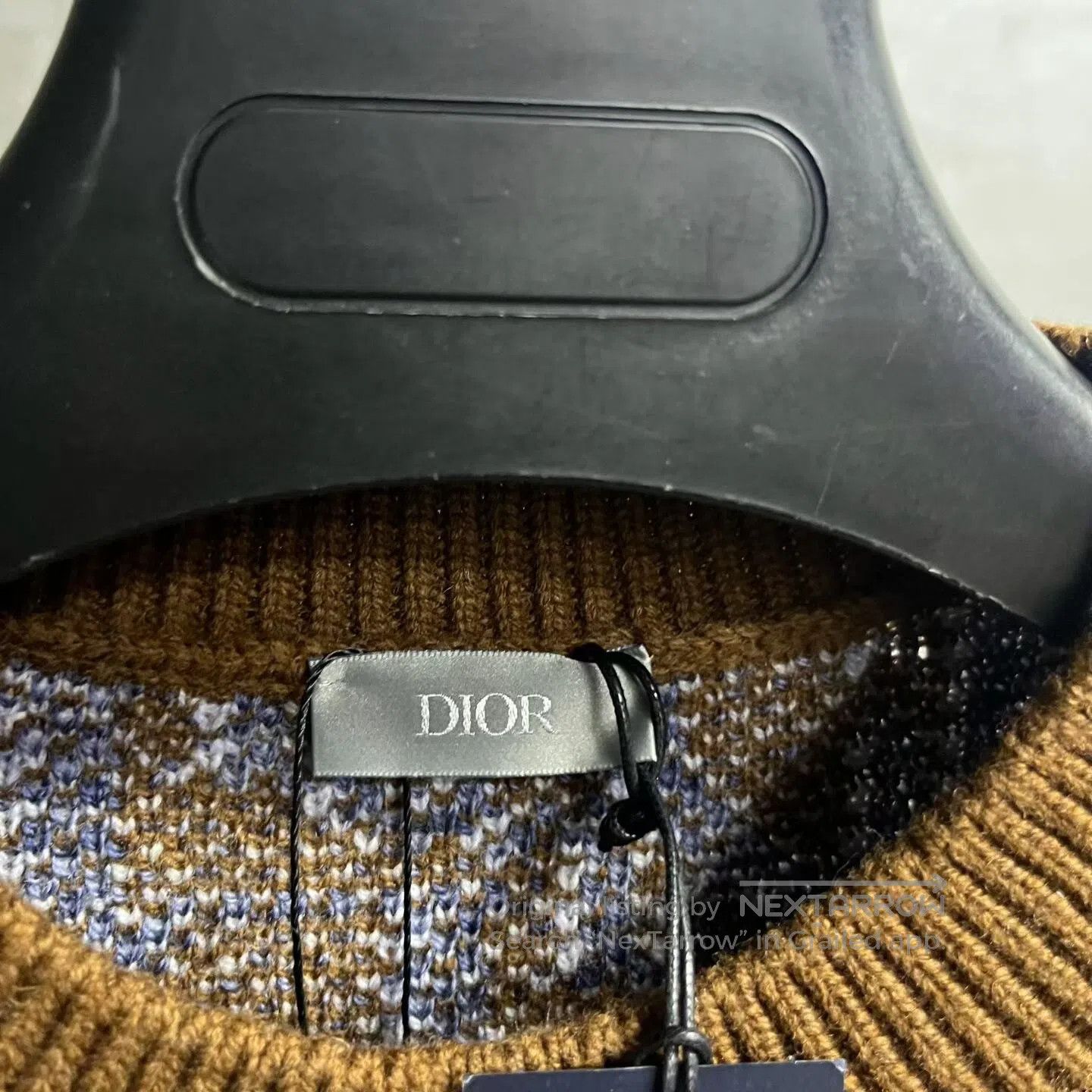 Dior Dior Letter embroidered round-necked long-sleeved sweater| Size US M / EU 48-50 / 2 - 2 Thumbnail