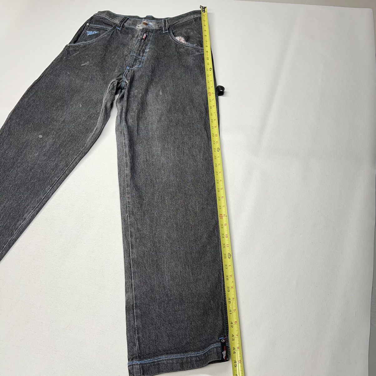 Ecco × Vintage VTG Willie Esco Jeans Grey Denim Duns Faded Baggy Y2K Size US 32 / EU 48 - 20 Thumbnail