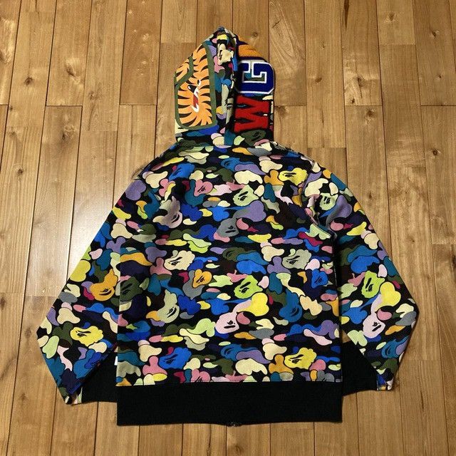 Bape BAPE Multi Camo WGM Shark Full Zip Hoodie a bathing ape Size US M / EU 48-50 / 2 - 3 Thumbnail
