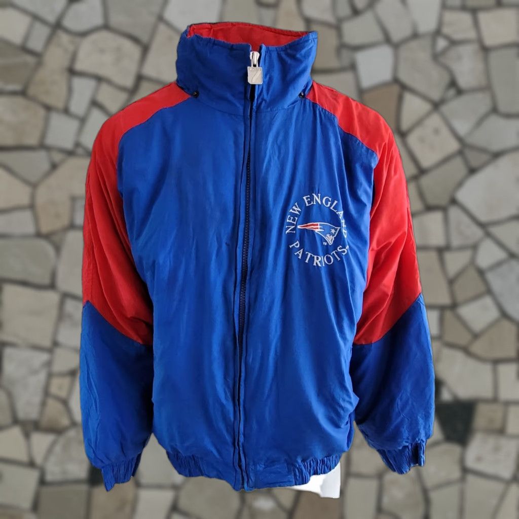 NFL NFL LOGO 7 New England Patriots Jacket XL Men Blue Nylon 100% Shell Full-Zipped Puffer NFL LOGO 7 Size US XL / EU 56 / 4 - 1 Thumbnail