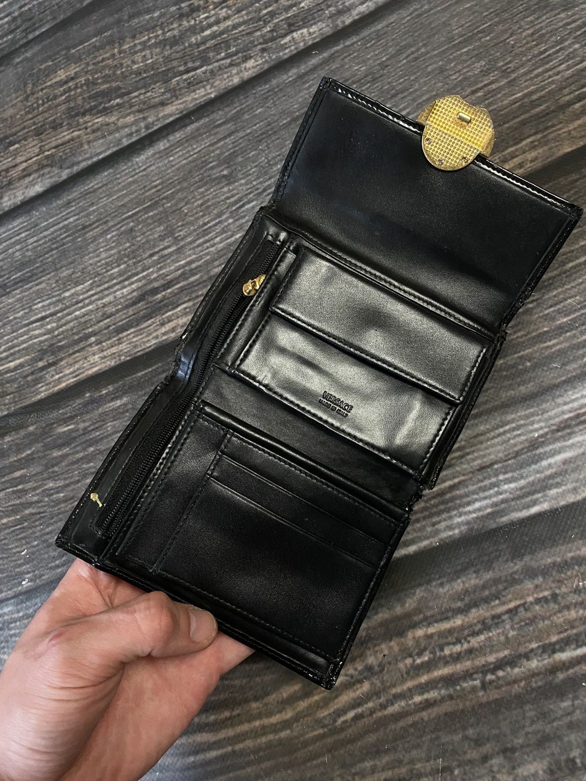 Versace Versace Medusa Leather Vintage Wallet Size ONE SIZE - 7 Thumbnail
