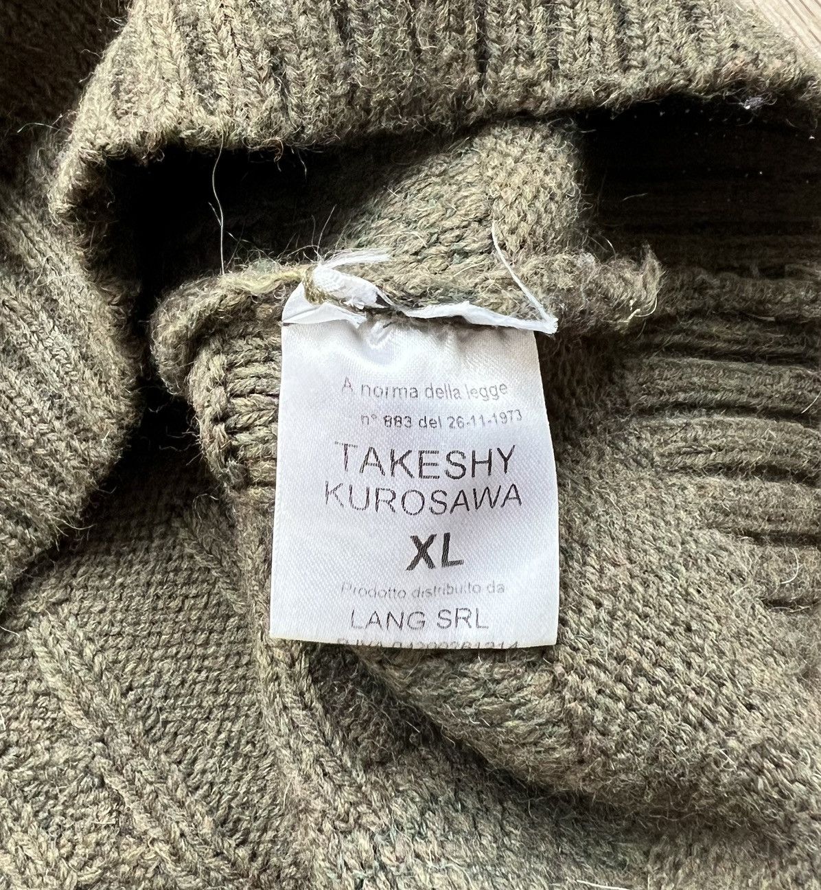 Japanese Brand × Takeshy Kurosawa Vintage Takeshy Kurosawa Cable Knit Sweater Size US XL / EU 56 / 4 - 8 Thumbnail