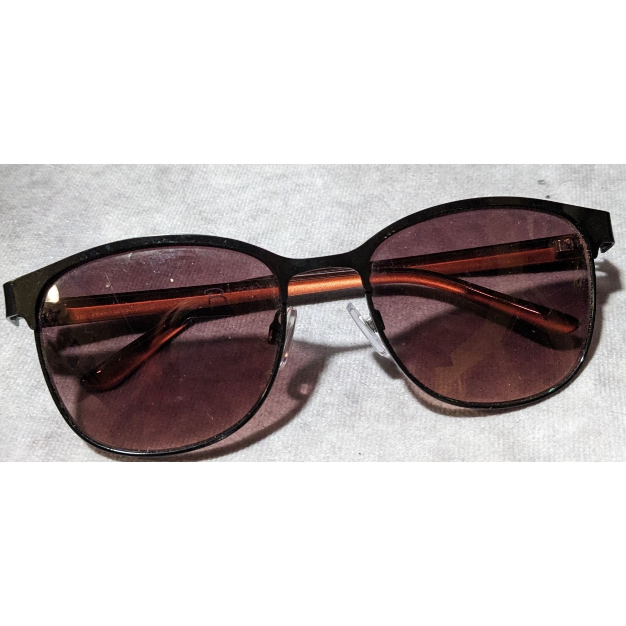 Oscar De La Renta Oscar De La Renta 3043 Brown And Black Sunglasses Size ONE SIZE - 5 Thumbnail