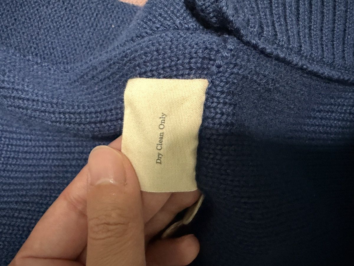 Bode Navy Double Breasted Cotton Knit Cardigan (Horse Pin) Size US S / EU 44-46 / 1 - 7 Thumbnail