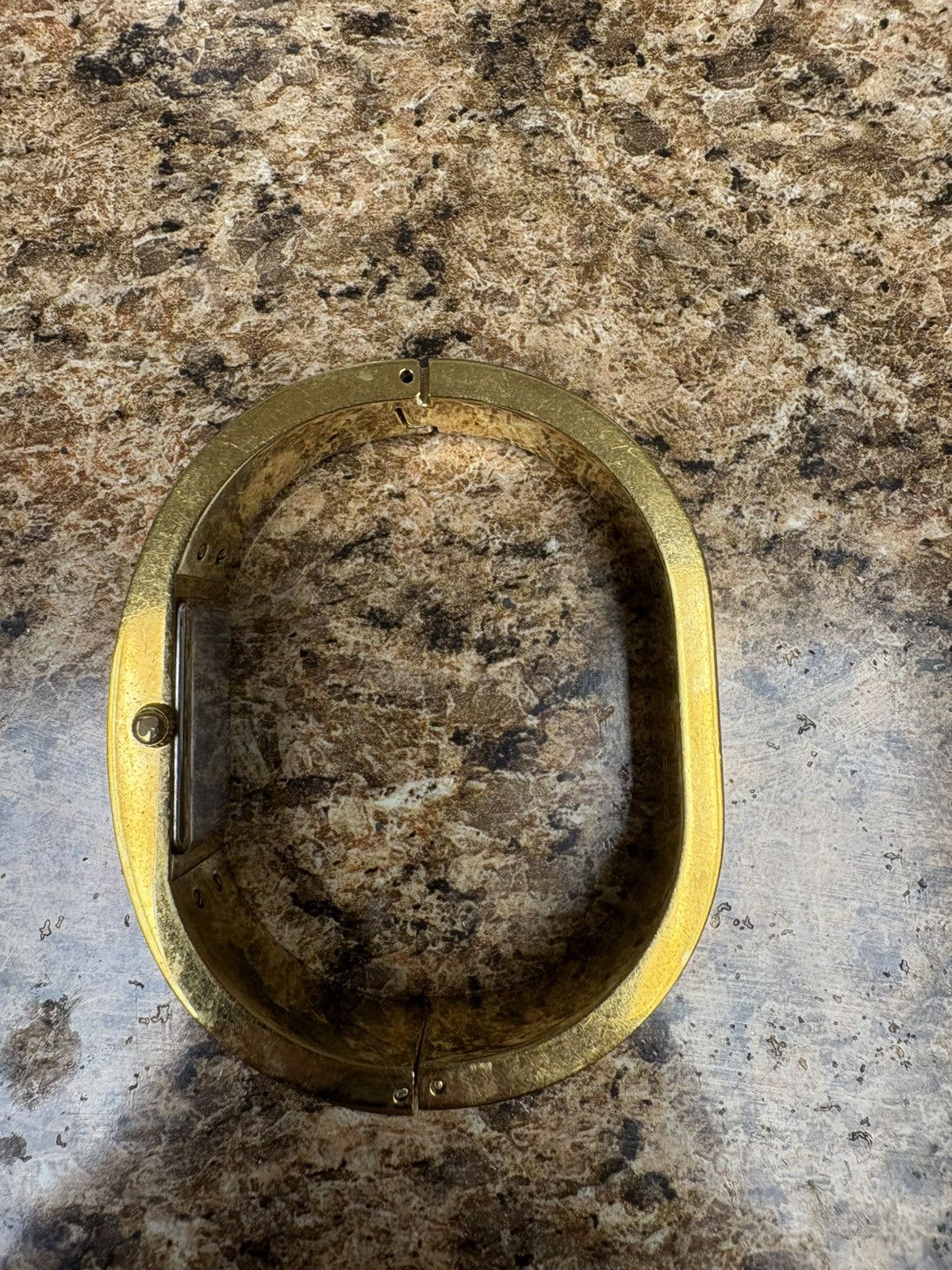 Kate Spade Kate Spade New York Gold Tone Bangle Watch Pyramid Hinged Size ONE SIZE - 2 Thumbnail