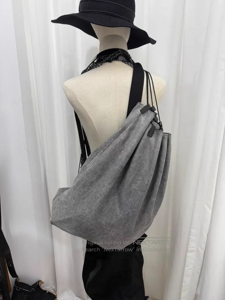 Yohji Yamamoto Yohji Yamamoto Red label water-washed grey vagabond bag Size ONE SIZE - 2 Thumbnail
