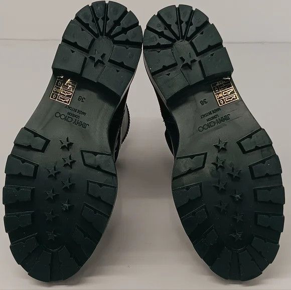 Jimmy Choo Jimmy Choo Yael Dk Green Biodegradable Rubber Rain Boots- 36 Size US 6 / IT 36 - 14 Thumbnail