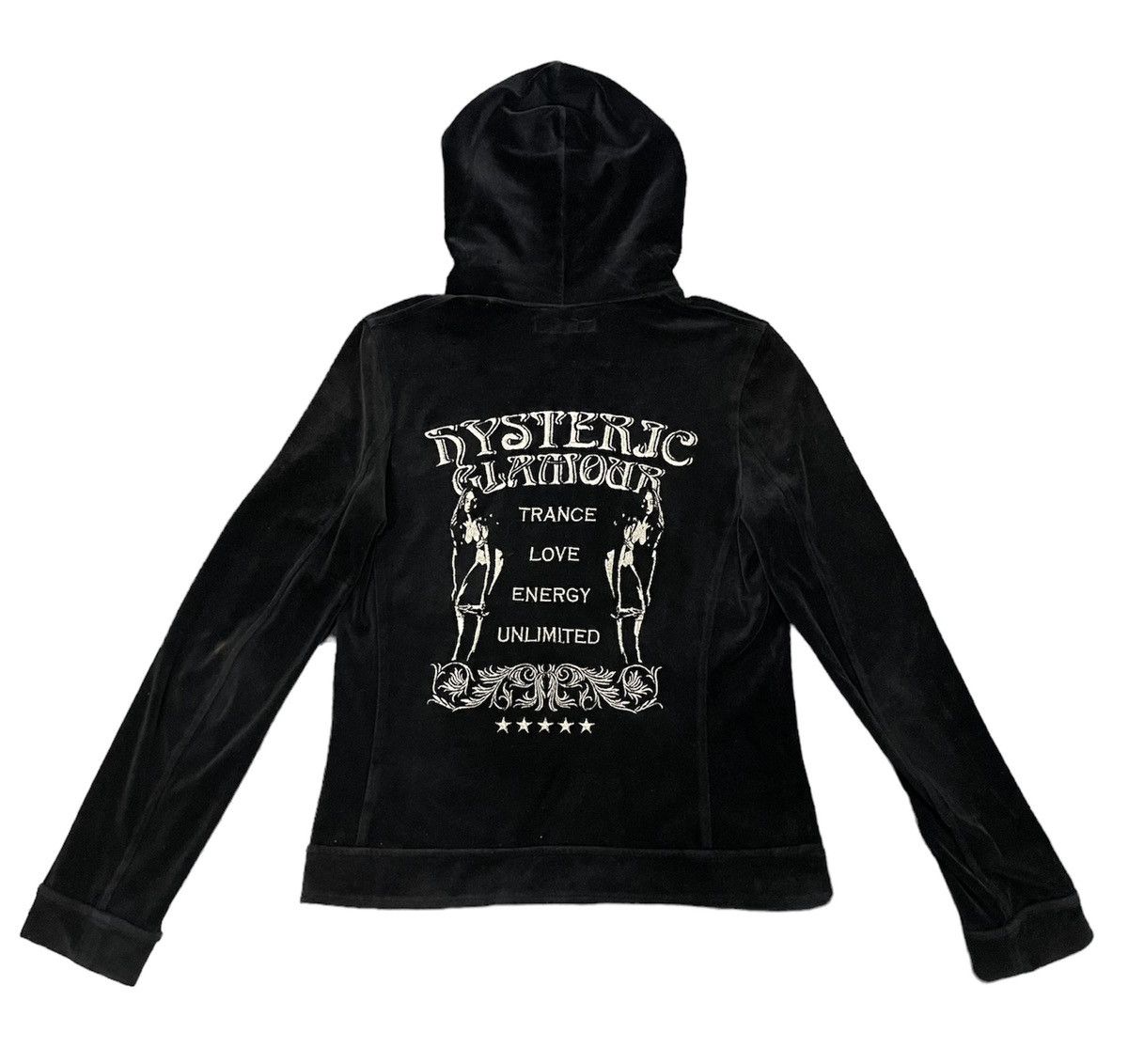 Hysteric Glamour 📌Binding Offer📌 HYSTERIC GLAMOUR VELVET HOODIE JACKET Size XS / US 0-2 / IT 36-38 - 3 Thumbnail