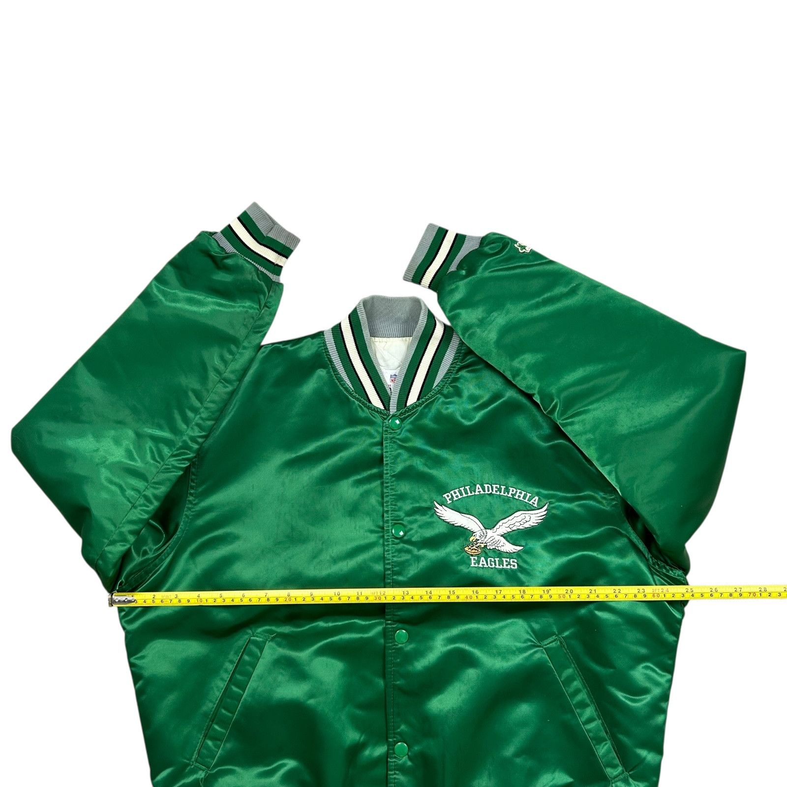 NFL VTG 90s PHILADELPHIA EAGLES STARTER SATIN JACKET BOMBER Size US L / EU 52-54 / 3 - 15 Thumbnail