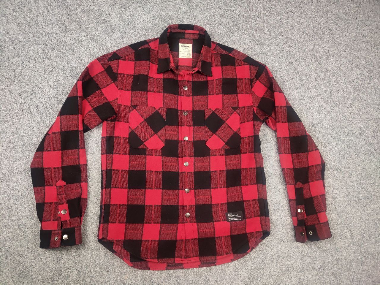 Japanese Brand Jasonwood Vintage Japan Brand Wool Long sleeve Flannel Shirt Size US S / EU 44-46 / 1 - 2 Thumbnail
