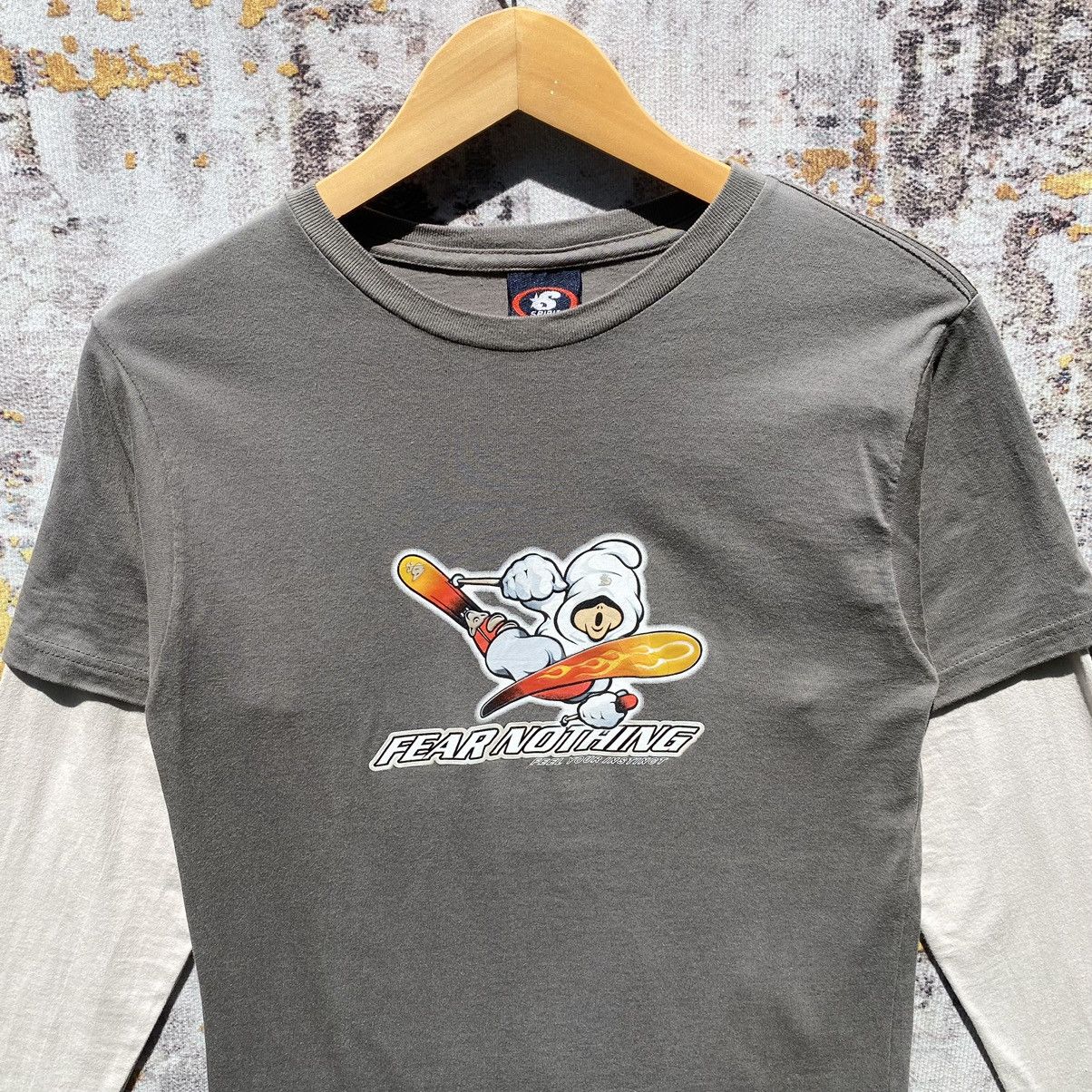 Vintage Vintage Spirit Hip Hop Graffiti Shirt Skiing Fear Nothing Size US S / EU 44-46 / 1 - 6 Thumbnail