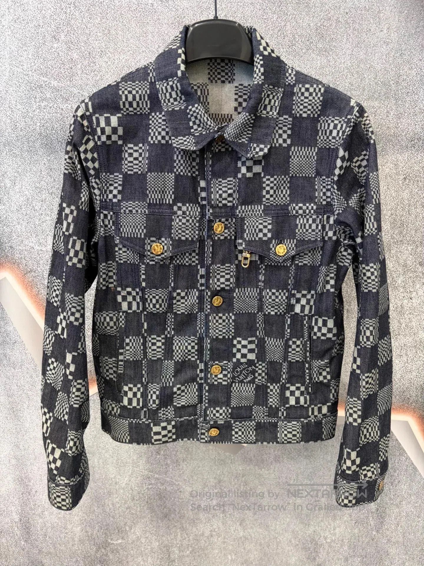 Louis Vuitton Multi Checkered Denim Jacket Size S. Size US S / EU 44-46 / 1 - 1 Thumbnail