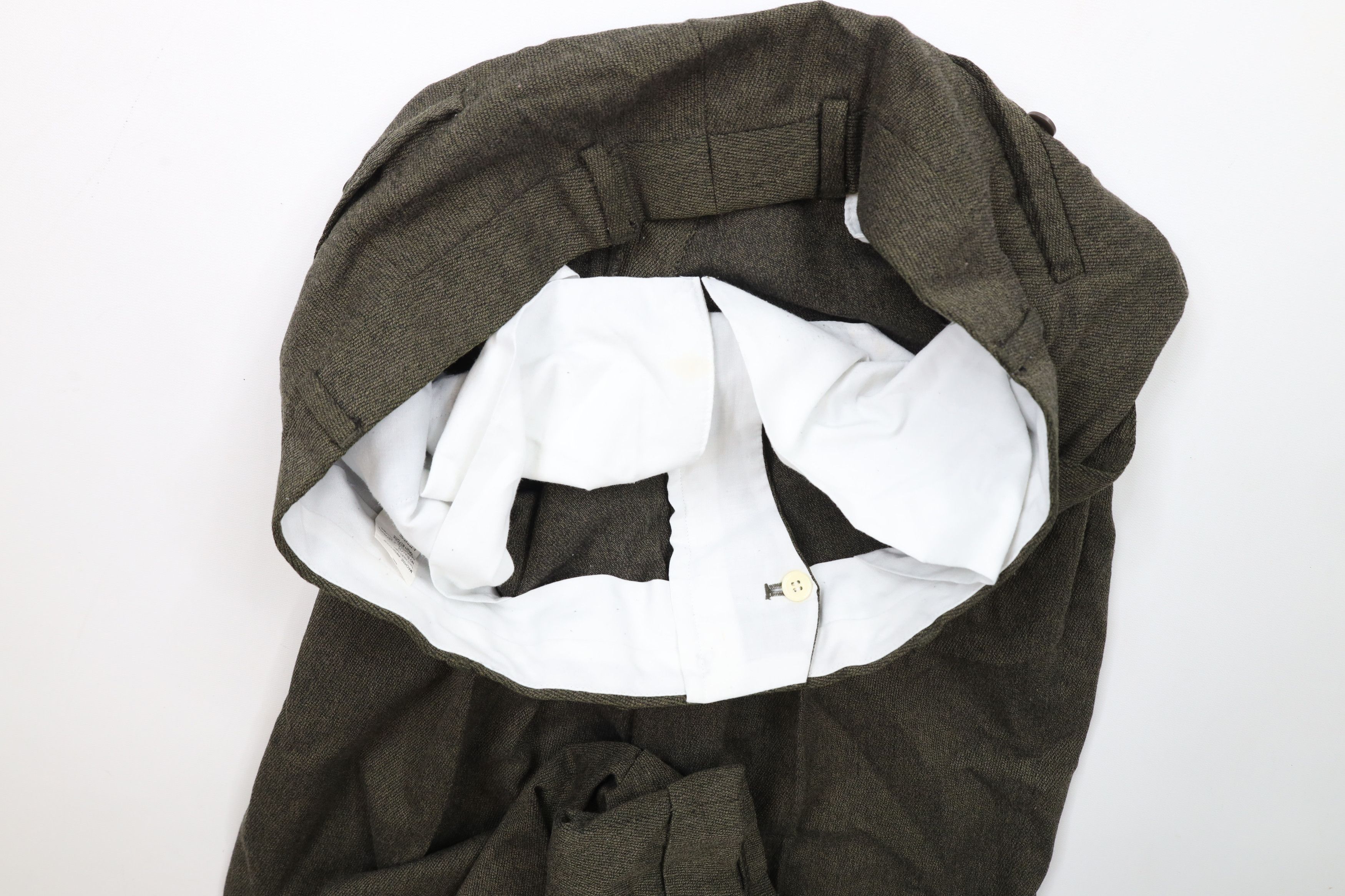 Vintage Vintage 90s Streetwear Cuffed Wide Leg Chino Pants Green Size US 38 / EU 54 - 7 Thumbnail