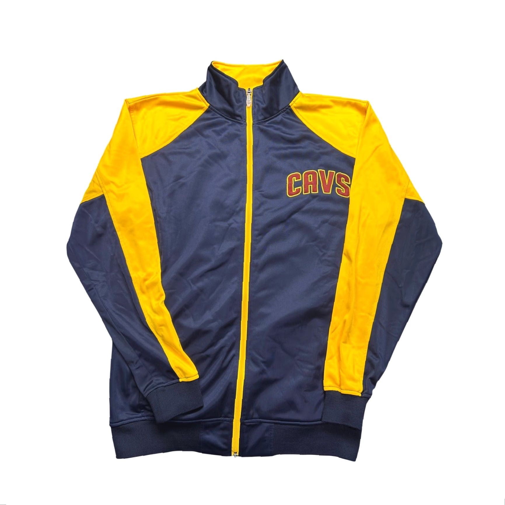 NBA Majestic NBA Cleveland Cavaliers Track Jacket Navy Gold Mens MT Tall Cavs Size US M / EU 48-50 / 2 - 3 Thumbnail