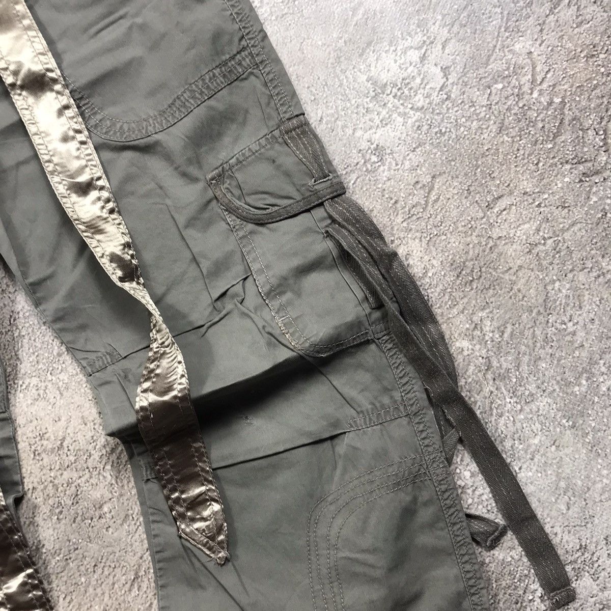 Vintage Vintage 90s Japan Baggy Cargo Pants Distressed Workwear 28 Size 28" / US 6 / IT 42 - 4 Thumbnail