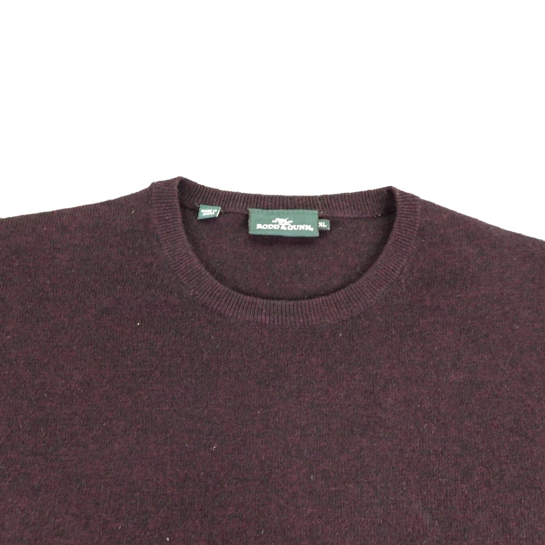 Rodd & Gunn Rodd & Gunn Men's XL Purple Merino Wool Cashmere Blend Crewneck Pullover Sweater Size US XL / EU 56 / 4 - 2 Thumbnail