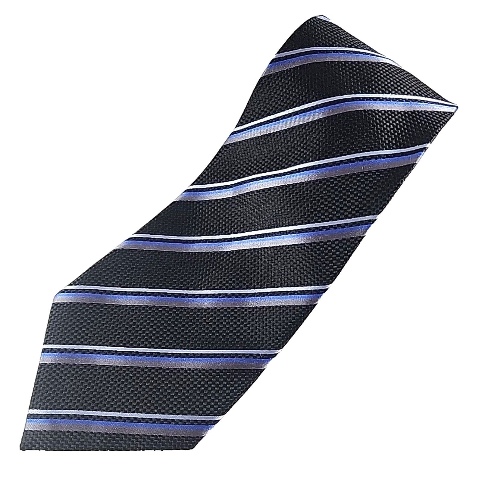 Vintage Ertu Silk Necktie Classic Blue Stripes - Italy - Like New Size ONE SIZE - 1 Thumbnail