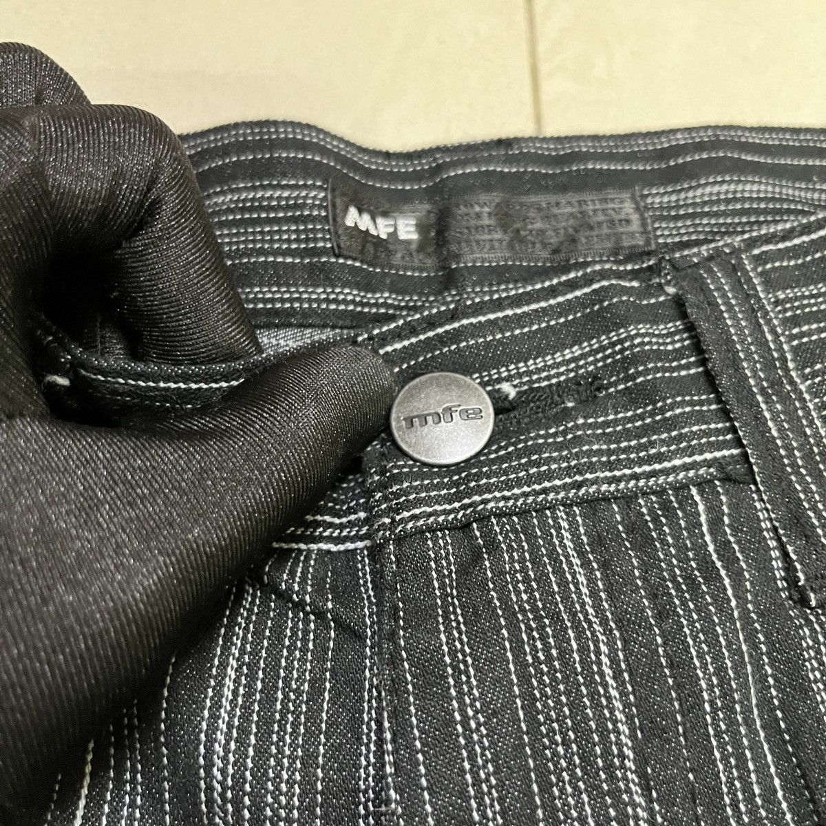 Japanese Brand Vintage Stripes Flare Pants Size US 29 - 5 Thumbnail