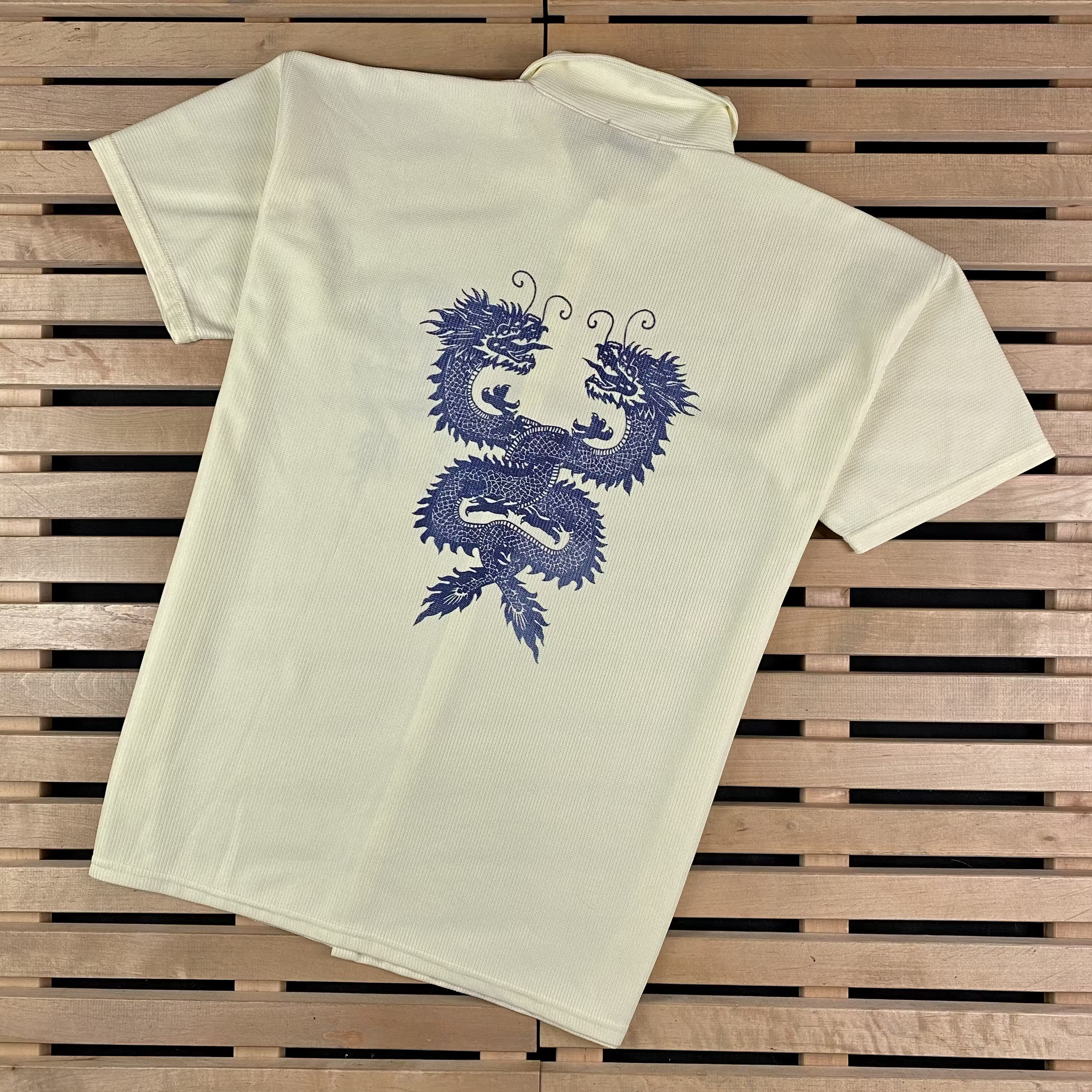 Japanese Brand × Vintage Mens Shirt Dragon Vintage Size XL Size US XL / EU 56 / 4 - 4 Thumbnail
